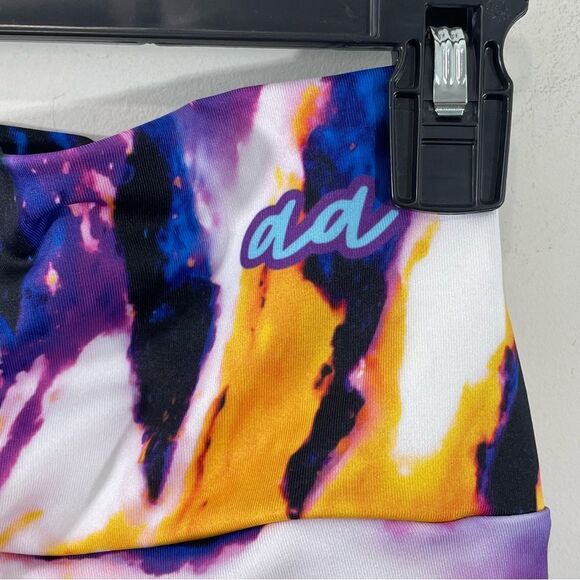 NEW Agstract Apparel Lotus Multi Color Leggings Size XS 7/8 Length - Picture 6 of 7